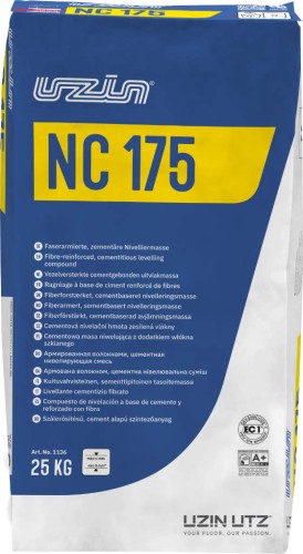 Uzin Nc 175 25 kg cementowa zbrojona włóknami masa niwelująca