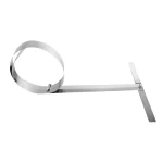 Liniał zwijany ze stali z zakończeniem w kształcie litery T Wolff 