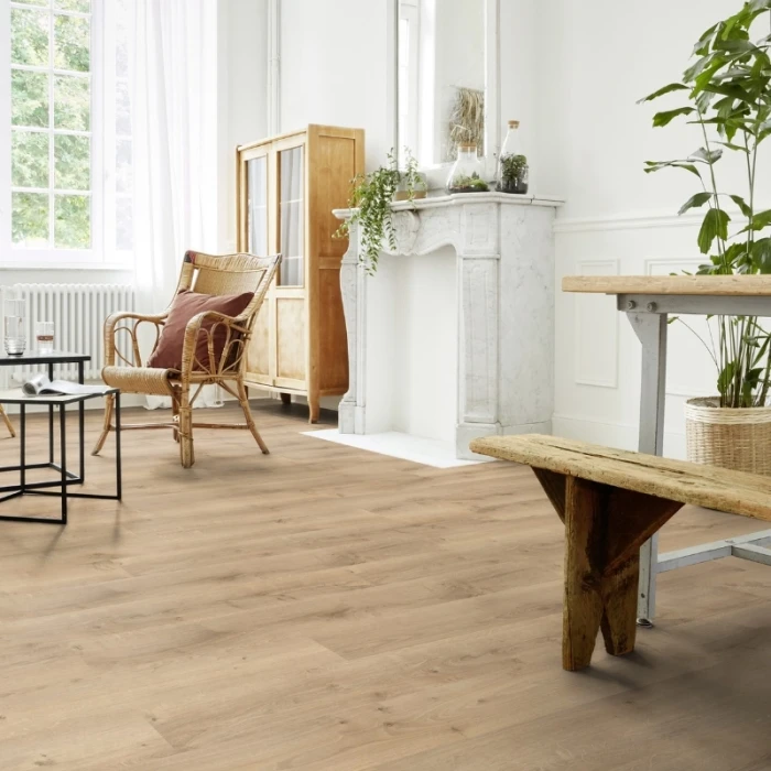 Panele winylowe na klik Tarkett Id Inspiration Click Solid 55 Classic Rustic Oak Beige 24616025