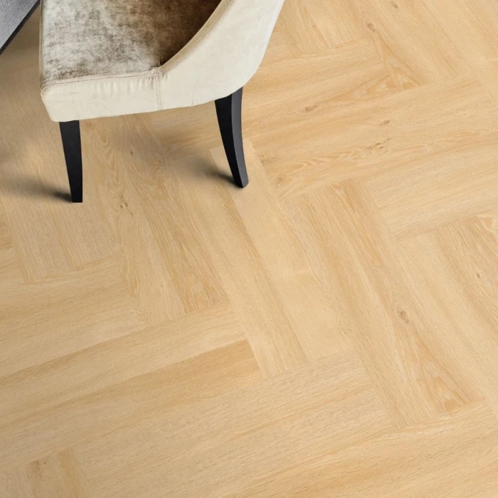 Tarkett Essence Glue-Down Cool Oak Classical 260060001 panele winylowe jodełka aranżacja 1