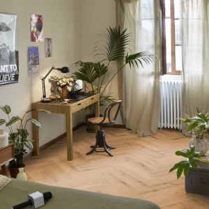 Tarkett Essence Glue-Down Primary Oak Natural 260060004 panele winylowe jodełka aranżacja 2